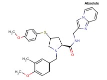 (4R)-N-(imidazo[1,2-a]pyridin-2-ylmethyl)-1-(4-methoxy-3-methylbenzyl)-4-[(4-methoxyphenyl)thio]-L-prolinamide