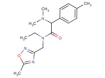 2-(dimethylamino)-N-ethyl-N-[(5-methyl-1,2,4-oxadiazol-3-yl)methyl]-2-(4-methylphenyl)acetamide