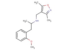 N-[(3,5-dimethylisoxazol-4-yl)methyl]-1-(2-methoxyphenyl)propan-2-amine