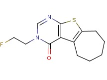 3-(2-fluoroethyl)-3,5,6,7,8,9-hexahydro-4H-cyclohepta[4,5]thieno[2,3-d]pyrimidin-4-one