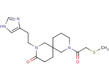 2-[2-(1H-imidazol-4-yl)ethyl]-8-[(methylthio)acetyl]-2,8-diazaspiro[5.5]undecan-3-one