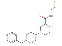 N-(2-fluoroethyl)-1'-(pyridin-4-ylmethyl)-1,4'-bipiperidine-3-carboxamide