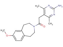 5-[2-(7-methoxy-1,2,4,5-tetrahydro-3H-3-benzazepin-3-yl)-2-oxoethyl]-4,6-dimethylpyrimidin-2-amine