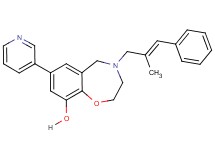 4-[(2E)-2-methyl-3-phenyl-2-propen-1-yl]-7-(3-pyridinyl)-2,3,4,5-tetrahydro-1,4-benzoxazepin-9-ol