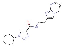 1-cyclohexyl-N-(2-imidazo[1,2-a]pyrimidin-2-ylethyl)-1H-1,2,3-triazole-4-carboxamide