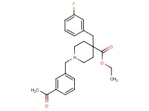 ethyl 1-(3-acetylbenzyl)-4-(3-fluorobenzyl)-4-piperidinecarboxylate
