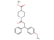 methyl 1-[3-(4-methoxyphenyl)-3-phenylpropanoyl]-4-piperidinecarboxylate