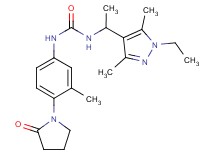 N-[1-(1-ethyl-3,5-dimethyl-1H-pyrazol-4-yl)ethyl]-N'-[3-methyl-4-(2-oxopyrrolidin-1-yl)phenyl]urea