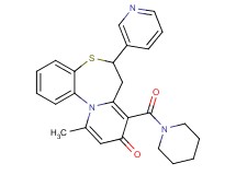 11-methyl-8-(1-piperidinylcarbonyl)-6-(3-pyridinyl)-6,7-dihydro-9H-pyrido[2,1-d][1,5]benzothiazepin-9-one