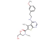 N-(2,3-dihydroxypropyl)-4-{[2-(3-methoxyphenyl)ethyl]amino}-N,5-dimethylthieno[2,3-d]pyrimidine-6-carboxamide