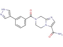 7-[3-(1H-pyrazol-4-yl)benzoyl]-5,6,7,8-tetrahydroimidazo[1,2-a]pyrazine-3-carboxamide