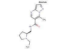 N-{[(2S)-1-ethylpyrrolidin-2-yl]methyl}-7-methylpyrazolo[1,5-a]pyrimidine-6-carboxamide