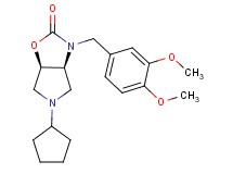 (3aS*,6aR*)-5-cyclopentyl-3-(3,4-dimethoxybenzyl)hexahydro-2H-pyrrolo[3,4-d][1,3]oxazol-2-one