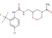 N-[(4-acetylmorpholin-2-yl)methyl]-N'-[4-chloro-2-(trifluoromethyl)phenyl]urea