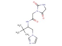 2-(2,5-dioxo-1-imidazolidinyl)-N-[1-(1H-imidazol-1-ylmethyl)-2,2-dimethylpropyl]acetamide