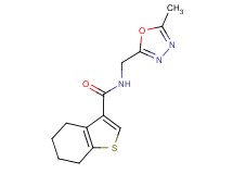 N-[(5-methyl-1,3,4-oxadiazol-2-yl)methyl]-4,5,6,7-tetrahydro-1-benzothiophene-3-carboxamide