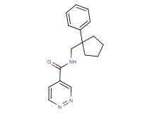 N-[(1-phenylcyclopentyl)methyl]pyridazine-4-carboxamide