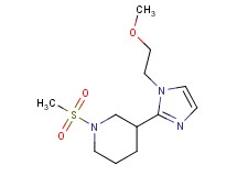 3-[1-(2-methoxyethyl)-1H-imidazol-2-yl]-1-(methylsulfonyl)piperidine