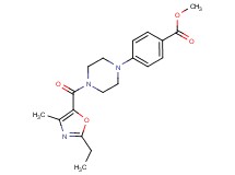 methyl 4-{4-[(2-ethyl-4-methyl-1,3-oxazol-5-yl)carbonyl]-1-piperazinyl}benzoate