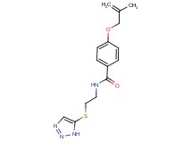4-[(2-methylprop-2-en-1-yl)oxy]-N-[2-(1H-1,2,3-triazol-5-ylthio)ethyl]benzamide