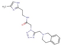 2-[5-(3,4-dihydro-2(1H)-isoquinolinylmethyl)-1H-tetrazol-1-yl]-N-[2-(4-methyl-1H-imidazol-2-yl)ethyl]acetamide