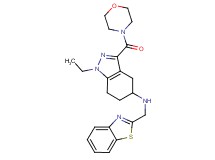 N-(1,3-benzothiazol-2-ylmethyl)-1-ethyl-3-(4-morpholinylcarbonyl)-4,5,6,7-tetrahydro-1H-indazol-5-amine