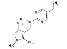 5-ethyl-N-methyl-N-[(1,3,5-trimethyl-1H-pyrazol-4-yl)methyl]pyrimidin-2-amine