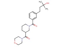 2-methyl-4-(3-{[3-(4-morpholinylcarbonyl)-1-piperidinyl]carbonyl}phenyl)-2-butanol