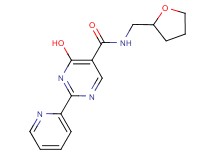 4-hydroxy-2-pyridin-2-yl-N-(tetrahydrofuran-2-ylmethyl)pyrimidine-5-carboxamide