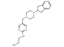 5-{[4-(2,3-dihydro-1H-inden-2-yl)piperazin-1-yl]methyl}-N-propylpyrimidin-2-amine