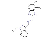 1-(6,7-dimethyl-1H-benzimidazol-2-yl)-N-[(1-ethyl-1H-indazol-3-yl)methyl]methanamine