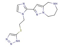 2-{1-[2-(1H-1,2,3-triazol-5-ylthio)ethyl]-1H-imidazol-2-yl}-5,6,7,8-tetrahydro-4H-pyrazolo[1,5-a][1,4]diazepine