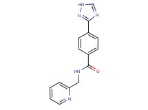 N-(pyridin-2-ylmethyl)-4-(1H-1,2,4-triazol-3-yl)benzamide