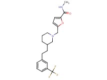 N-methyl-5-[(3-{2-[3-(trifluoromethyl)phenyl]ethyl}-1-piperidinyl)methyl]-2-furamide