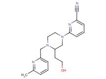 6-{3-(2-hydroxyethyl)-4-[(6-methyl-2-pyridinyl)methyl]-1-piperazinyl}-2-pyridinecarbonitrile