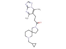 7-(cyclopropylmethyl)-2-[3-(5,7-dimethyl[1,2,4]triazolo[1,5-a]pyrimidin-6-yl)propanoyl]-2,7-diazaspiro[4.5]decane