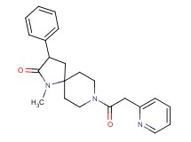 1-methyl-3-phenyl-8-(2-pyridinylacetyl)-1,8-diazaspiro[4.5]decan-2-one