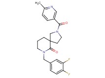 7-(3,4-difluorobenzyl)-2-[(6-methyl-3-pyridinyl)carbonyl]-2,7-diazaspiro[4.5]decan-6-one