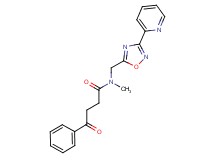 N-methyl-4-oxo-4-phenyl-N-{[3-(2-pyridinyl)-1,2,4-oxadiazol-5-yl]methyl}butanamide