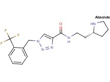 N-{2-[(2R)-2-pyrrolidinyl]ethyl}-1-[2-(trifluoromethyl)benzyl]-1H-1,2,3-triazole-4-carboxamide