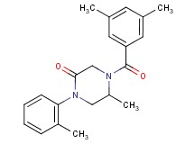 4-(3,5-dimethylbenzoyl)-5-methyl-1-(2-methylphenyl)-2-piperazinone