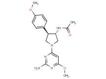 N-[(3S*,4R*)-1-(2-amino-6-methoxy-4-pyrimidinyl)-4-(4-methoxyphenyl)-3-pyrrolidinyl]acetamide