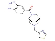 5-{[(1S*,5R*)-3-(1,3-thiazol-4-ylmethyl)-3,6-diazabicyclo[3.2.2]non-6-yl]carbonyl}-1H-1,2,3-benzotriazole