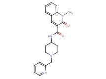 1-methyl-2-oxo-N-[1-(pyridin-2-ylmethyl)piperidin-4-yl]-1,2-dihydroquinoline-3-carboxamide