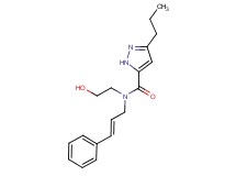 N-(2-hydroxyethyl)-N-[(2E)-3-phenylprop-2-en-1-yl]-3-propyl-1H-pyrazole-5-carboxamide