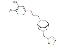 (1S*,5R*)-6-[2-(3,4-dimethylphenoxy)ethyl]-3-(1,3-thiazol-4-ylmethyl)-3,6-diazabicyclo[3.2.2]nonane