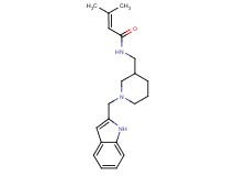 N-{[1-(1H-indol-2-ylmethyl)piperidin-3-yl]methyl}-3-methylbut-2-enamide
