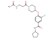 4-{[1-(N-acetyl-beta-alanyl)-4-piperidinyl]oxy}-3-chloro-N-cyclopentylbenzamide