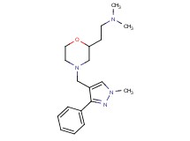 N,N-dimethyl-2-{4-[(1-methyl-3-phenyl-1H-pyrazol-4-yl)methyl]-2-morpholinyl}ethanamine