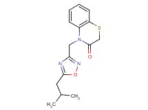 4-[(5-isobutyl-1,2,4-oxadiazol-3-yl)methyl]-2H-1,4-benzothiazin-3(4H)-one